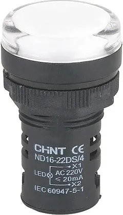 Индикатор LED белый ND16-22DS/4 400В АС IP40 CHINT