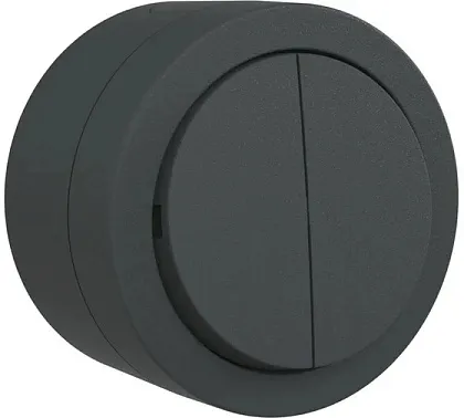 Выкл. 2-кл. ОУ, xONE, IP54, черный (12)