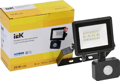 Прожектор LED СДО06-20Д 6500К 20Вт 1600Lm IP65 ИК-датчик IEK
