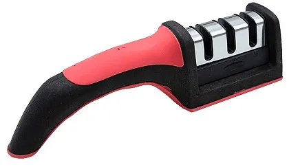 Точилка для ножей 3в1 нержавейка эргономичная ручка 21см