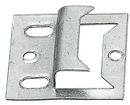 Кляймер для вагонки 1,0 мм (белый цинк 100 шт), уп