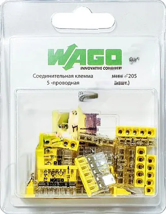 Клемма 5 отверстий 0,5-2,5 (уп. -  20 шт.) (СМК 2273-205) (DORI), уп