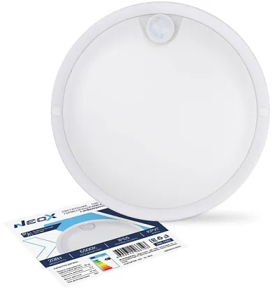 Светильник LED ЖКХ СПП ИД-2065-КРУГ 20Вт 6500К 1800Лм с инфракрасн датчиком IP65 155мм NEOX