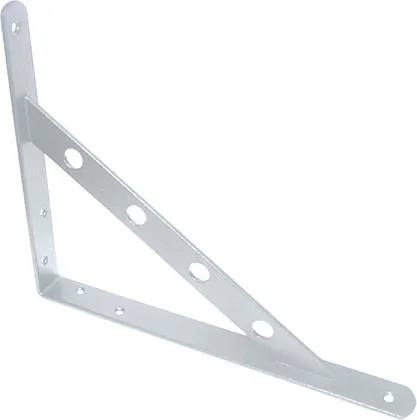 Кронштейн для полок 350*250 усиленный белый (1шт.) (ХС)