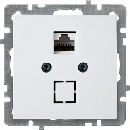 Механизм Роз. компьютерная 1-местн. СУ (RJ45 CAT5), TOURAN-ALEGRA-THOR, белый