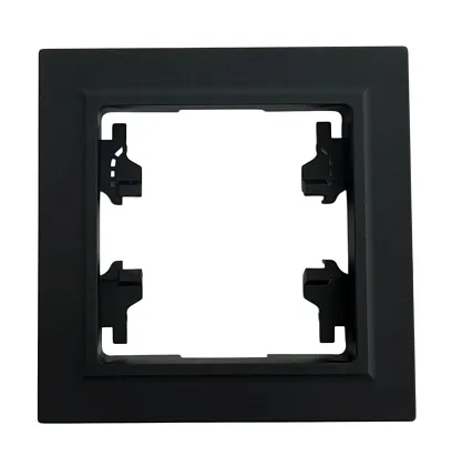 Рамка 1-я чёрная U2B-028 SoftTouch "Uno" AWSproducts