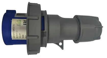 Вилка переносная 16A 3п (2P+PE) SLN-0132 IP67, 380В, AWSPRODUCTS