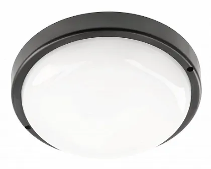 Светильник LED ЖКХ KODO, 18Вт, 1620лм, 4000K, IP54, круглый, черный GTV