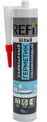 Герметик REFIT силиконовый санитарный белый