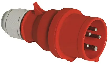 Вилка переносная 32A 5п (3P+N+PЕ) 025 IP44, 400В, QC BALS