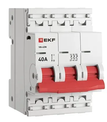 Выключатель нагрузки ВН-63N 3P 40А EKF