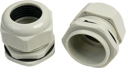 Кабельный ввод PG42 (30-38 мм) серый пластик (ELUX)