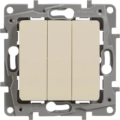 Выключатель 3-кл.Сл.кость ETIKA  LEGRAND