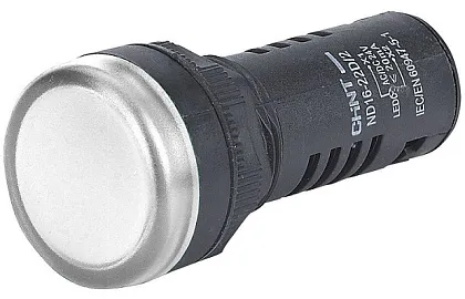 Индикатор LED белый ND16-22D/2С 220В АС/DC IP65 CHINT