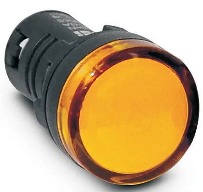 Индикатор LED моноблок. MBSD024S 24 В желт. IP50 Emas