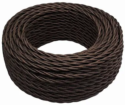 Провод витой 3*2,5 Коричневый (матовый) кратно (10м) Bironi (50м/уп)