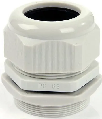Кабельный ввод PG63 (42-54 мм) серый пластик (ELUX)