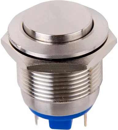 Кнопка антивандальная ф19 Б/Фикс (2с) OFF-(ON) выпуклая (PBS-28В-4) REXANT