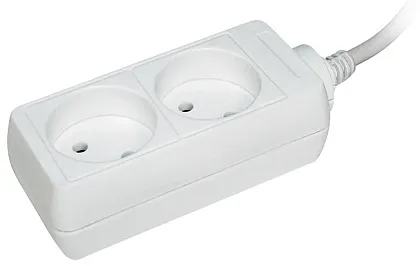 Удлинитель бытовой 2гн. 1,5м б/з ПВС 2х0,75мм2 У2 IEK