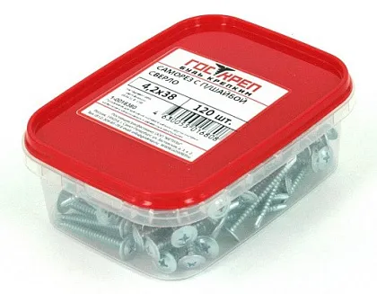 Саморез с прессшайбой со сверлом 4,2*19 (200 шт.) (ГОСКРЕП), уп