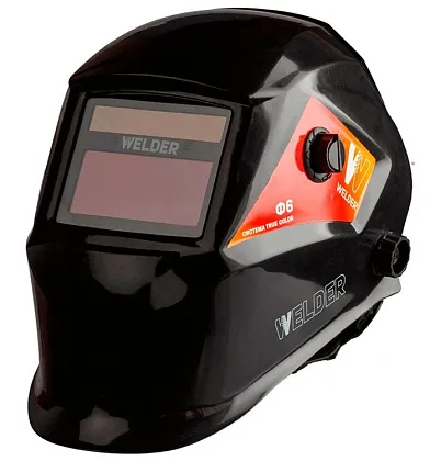 Маска сварочная WELDER PRO Ф6 REAL COLOR Хамелеон 93x43 мм, DIN 4/9-13 (Внеш. регул), в коробке