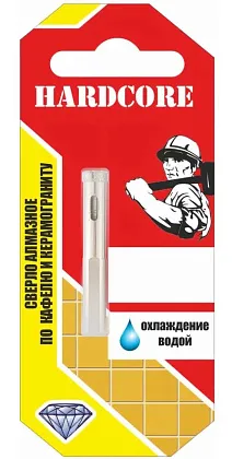 Сверло алмазное по кафелю и керамогр. 6мм "Hardcore"