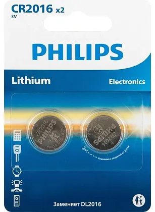 Батарейка CR2016 LITHIUM PHILIPS BL-2