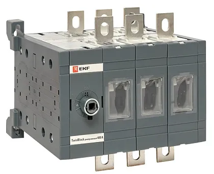 Рубильник   400A 3P реверсивный без рукоятки управления TwinBlock EKF