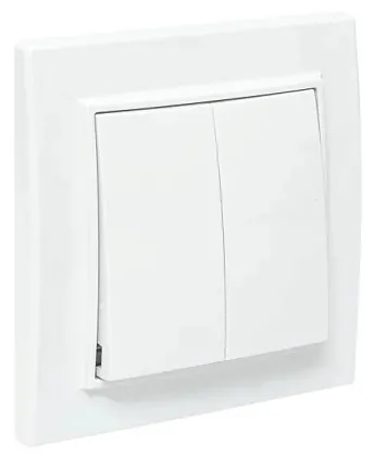 Выключатель 2-кл. Белый Минск EKF