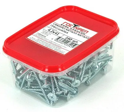 Саморез с прессшайбой острый 4,2*32 (200 шт.) (ГОСКРЕП), уп