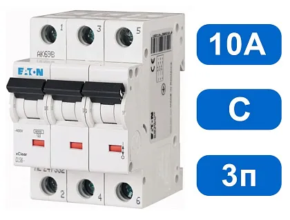 Автомат CLS6-C10/3 (C) 10А 3-pol