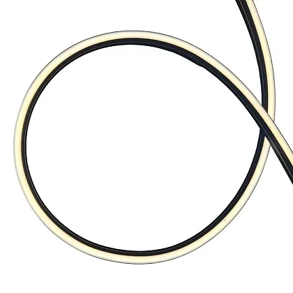 Неоновая лента N2835 4000K 15Вт/м 24В 165Лм/м IP67 20м черная SWG