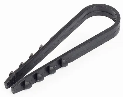 Дюбель-хомут ДХ 5-10 Черный Fortisflex (100шт), уп