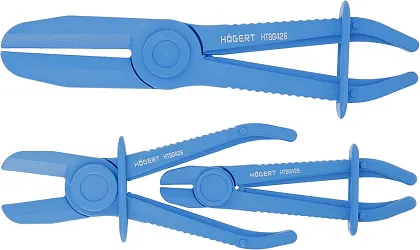 Набор зажимов с фиксатором (нейлоновые), 3шт. HOEGERT, ком