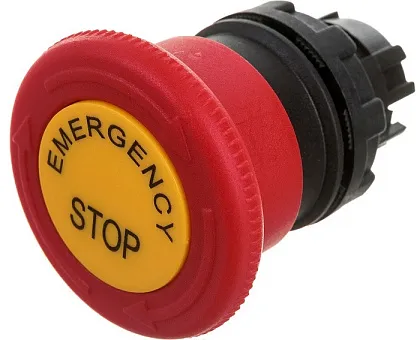 Головка кнопки BDEE авар. "Грибок" 40мм, возврат поворотом, с марк., IP50