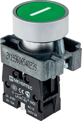 Кнопка MTB2-BAZ11331 зел. I, 1нз, IP65, Meyertec