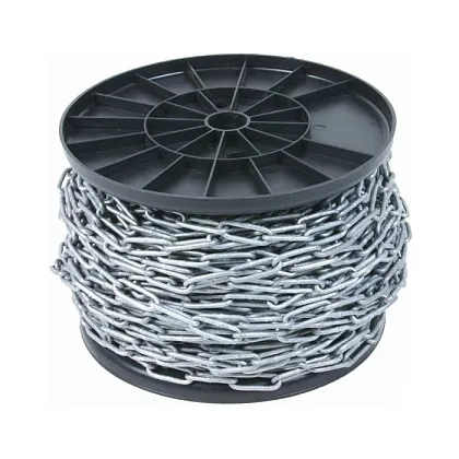 Цепь 2 мм короткозвенная DIN766 цинк (боб. 110м) (кратно 5м) (МС)