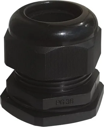 Кабельный ввод PG36 (25-33 мм) черный пластик IP68 (Haupa)