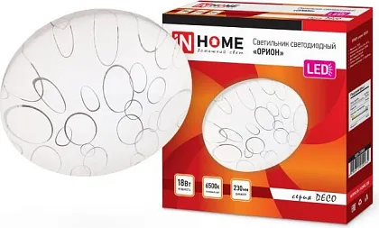 Светильник потолочный LED DECO ОРИОН 36Вт 4000K 2340Лм 350мм IN HOME