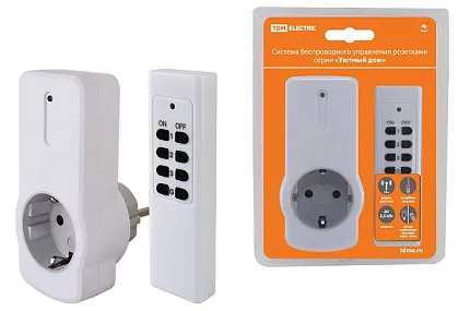 Комплект для беспроводного управления розетками ПУ3-Р1.1 (1 приемник) "Уютный дом" TDM
