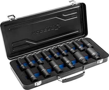 Набор головок шестигранных ударных 1/2", 15 шт. HOEGERT, ком