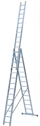 Лестница алюминиевая трехсекционная 3* 14 CORDA (010452) (KRAUSE)