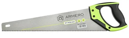 Ножовка по дереву A531/450, 450 мм, 3d, крупный зуб Armero