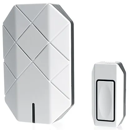 Звонок электрический дверной, (30 мелодий), белый, E-377