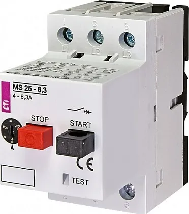 Авт. защиты эл. двигателя MS25-6,3 (4,0-6,3A) ETI