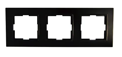 Рамка 3-я чёрная SD-P1019B "Standard" AWSproducts