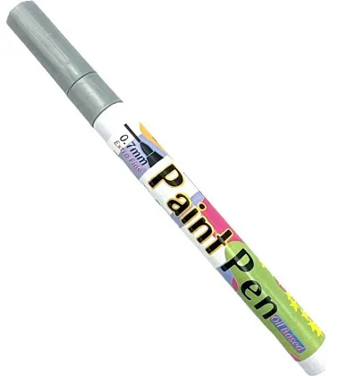 Маркер краска Flysea Paint Marker FS-177 с тонким наконечником (0,7 мм), серебряный