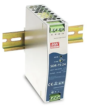 Источник питания SDR-75-24 AC/DC 24В,3.2А,76Вт на DIN рейку