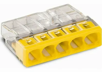 Клемма 5 отверстий 0,5-2,5 24А SN-205 (100шт) AWSPRODUCTS, уп