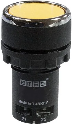 Кнопка MB200DS моноблок желт. 1нз. IP40 Emas